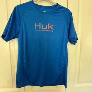 Huk Boy's Blue Performance Fishing Shirt